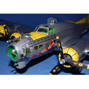 1:47 Бумажный Самолетик США B-17G Airborne Fortress Bomber Авиамодельные наборы для сборки для взрослых DIY Военные игрушки Коллекция Хобби
