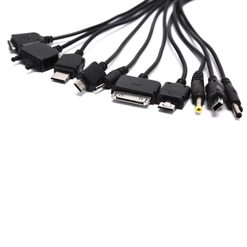 1 шт. Многоконтактный кабель Зарядное устройство USB Кабель-адаптер Провод для передачи данных Шнур 10 в 1 Многофункциональный USB-кабель для передачи данных Универсальный