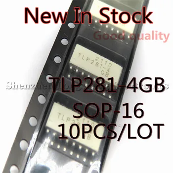 10 шт./лот, оптический изолятор TLP281-4GB, TLP281-4, TLP281 SOP-16, Новинка в наличии