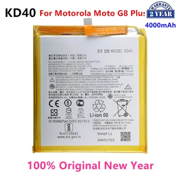 100% Оригинальный аккумулятор KD40 4000 мАч для Motorola Moto G8 Plus XT2019 XT2019-2 батарейки для телефона.