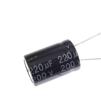 10шт 220 мкФ 200 В 220MFD 200 Вт В 16*25 мм Алюминиевый электролитический конденсатор радиальный