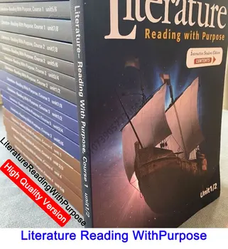 16 Книг/Комплект Учебных материалов по калифорнийской литературе Glencoe LiteratureReadingWithPurpose Cahier De Texte Scolaire