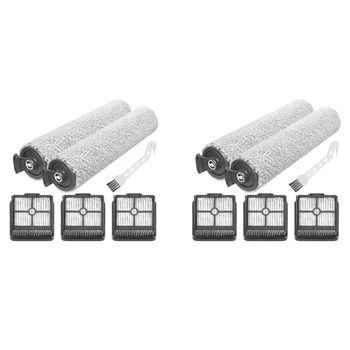 2 Комплекта Роликовых Щеток Hepa Замена Фильтра Для Xiaomi Dreame H11/H11 Max Запасные Части Для влажного И сухого Пылесоса
