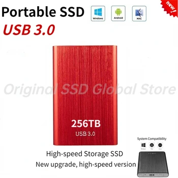 256 ТБ 2 ТБ SSD 4 ТБ 16 ТБ Внешний жесткий диск Type-C USB3.1 HDD 8 ТБ Внешние жесткие диски Disco Duro для ноутбуков MAC PS4 PS5