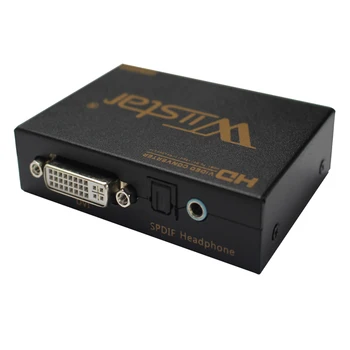 2шт HDMI-DVI + spdif Аудио конвертер адаптер Поддерживает HDMI 1.3 HDCP аналоговый стерео и цифровой аудиовыход