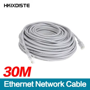 30 м 98 футов Сетевой кабель Cat5 Ethernet, патч RJ45, Наружный водонепроницаемый кабель LAN, провода для системы IP-камер CCTV POE