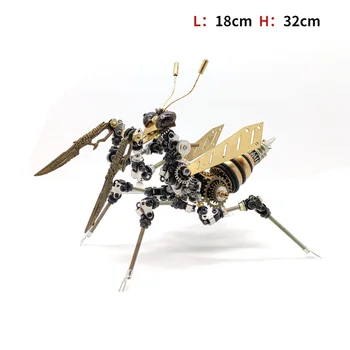 3D металлическая модель-головоломка с насекомыми, механический набор для сборки Богомола, Пазлы с животными, игрушки для детей, подарки для взрослых, модельные наборы Унисекс