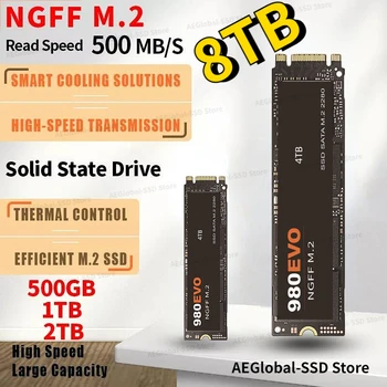 4 ТБ M.2 SSD 2 ТБ 1 ТБ NGFF SSD жесткий диск 980EVO NVMe pcie 990 PRO Hdd Жесткий диск Внутренний жесткий диск Для ноутбука/настольного компьютера/mac