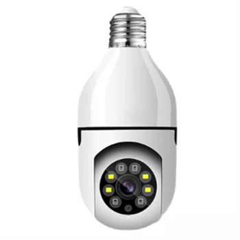 5-Мегапиксельная Лампа E27 Wifi Камера видеонаблюдения Для помещений с 4-Кратным Цифровым Зумом AI Human Detect Полноцветная Беспроводная Камера Ночного Видения