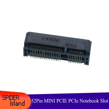 52-контактный разъем MINI PCIE для ноутбука Сетевой разъем Mini PCI-e PCIe для сетевой карты Слот NIC 52P Разъем PCIE высотой 0,4 мм Разъем PCIE