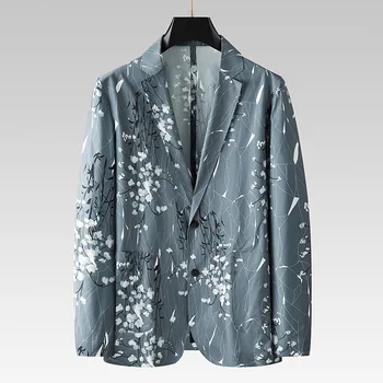 5812-2023 Высококачественный деловой костюм для отдыха мужская куртка тонкий маленький костюм четыре сезона профессиональные костюмы