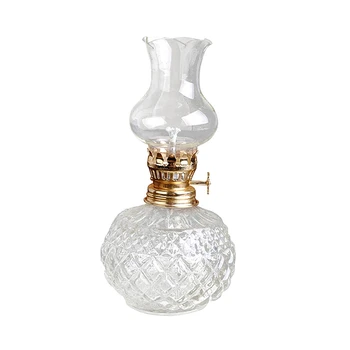 5X Масляная лампа для помещений, классическая масляная лампа с абажуром из прозрачного стекла, Товары для дома и Церкви