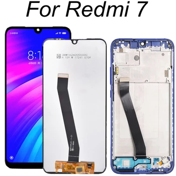 6,26 ЖК-дисплей Для Xiaomi Redmi 7 ЖК-дисплей с Сенсорным экраном, Дигитайзер В Сборе, Замена Для Xiaomi Redmi 7 M1810F6LG ЖК-дисплей