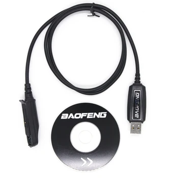 Baofeng Портативная рация USB Кабель Для Программирования Компакт-диск с драйверами Для BaoFeng UV-9R UV9R Pro Plus GT-3WP UV-5S