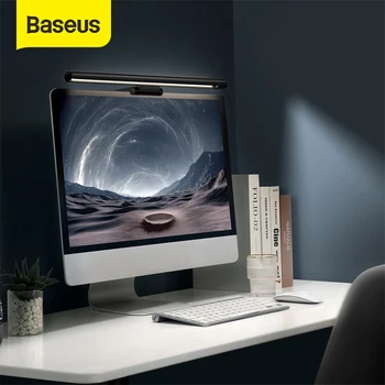 Baseus USB Screen Hanging Light Pro С Плавным Затемнением Светодиодная настольная лампа для ухода за глазами Для компьютера, монитора ПК, светодиодной лампы для чтения с питанием от USB