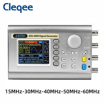 Cleqee JDS2900 15 МГц/30 МГц/40 МГц/50 МГц/60 МГц Функциональный генератор DDS Двухканальный Источник сигнала произвольной формы