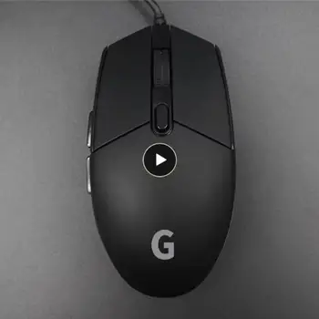 G102 Светящаяся игровая мышь для видеоигр, 6 клавиш, Киберспортивная мышь, Usb Проводная, цветная, дышащая, легкая, механическая мышь, прочная, Универсальная