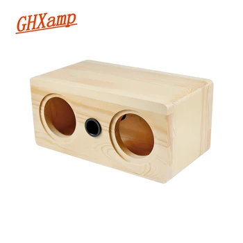 GHXAMP Деревянная коробка для динамиков 3 Дюйма 90 мм, полноразмерный корпус динамика, пустой корпус для 2,0 Hi-Fi домашнего использования, круглый чехол для громкоговорителя, 1 шт.
