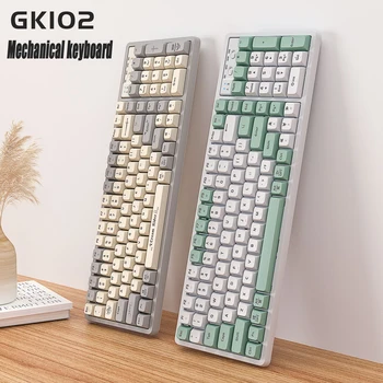 GK102 Механическая Шахтная Клавиатура С Подсветкой Проводного Киберспортивного Игрового Компьютера Red Shaft Keycap Bluetooth Wireless