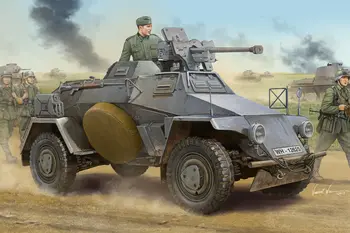 Hobby Boss 83813 1/35 Немецкий ранний бронеавтомобиль Le.Pz.Sp.Wg-Sd.Kfz.221 Модель танка TH05944-SMT6