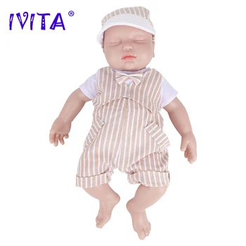 IVITA WB1558 14,96 дюймов 100% Полнотелая Силиконовая Кукла Bebe Reborn Doll Мягкие Куклы Реалистичные Детские Пустые Неокрашенные и Раскрашенные Игрушки