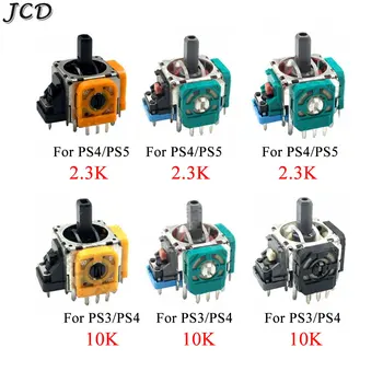 JCD 1 шт., 3D Аналоговый джойстик, модуль датчика 3Pin Rocker Для PS5 PS4 PS3, Осевые резисторы контроллера, Замена потенциометра