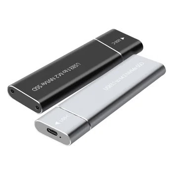 M.2 NVME SSD Корпус Внешний M2 NVMe Case M2 USB 3.1 Type C Адаптер 10 Гбит/с M Key HD Коробка для Хранения данных для Портативных ПК Mac Windows