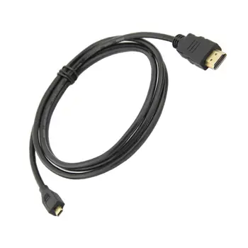 Micro HDMI-Совместимый кабель V1.4 1 М Мужской Позолоченный Шнур-адаптер Для Планшета HDTV Android Phone Raspberry Pi 4B/3B +/3B
