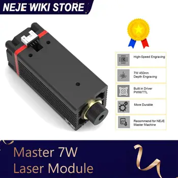 NEJE 7 Вт Лазерный гравировальный модуль для лазерной резки с ЧПУ, Гравировальный станок, мощный портативный 3D принтер, Резак для деревообработки, инструменты