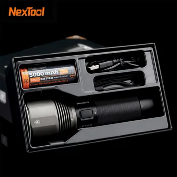 Nextool Перезаряжаемый фонарик 2000lm 380m 5 режимов IPX7 Водонепроницаемый наружный светодиодный фонарь Type-C для кемпинга