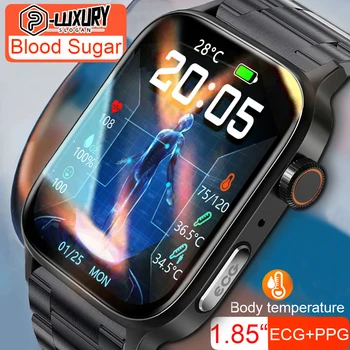 P-LUXURY 2023 Новые смарт-часы с полным сенсорным экраном, Спортивные Фитнес-часы IP67, водонепроницаемые Bluetooth Для Android iOS, Умные часы Для Мужчин