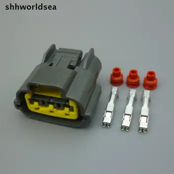 Shhworldsea 10set 3Pin Вилка автоматической катушки зажигания ignitor plug водонепроницаемый электрический разъем-розетка 6098-0141 для Nissan