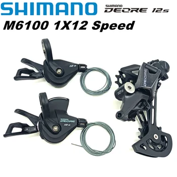 SHIMANO DEORE M6100 12 скоростной Групповой переключатель SL-M6100-R Задний переключатель RD-M6100-SGS Оригинальные запчасти для горного велосипеда