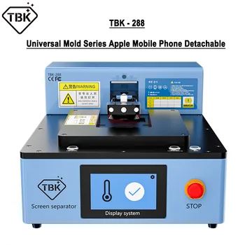 TBK 288 Встроенный вакуумный сепаратор ЖК-экрана со встроенным насосом, полностью автоматический инструмент для удаления экрана с интеллектуальным управлением для iPhone 5S-13ProMax