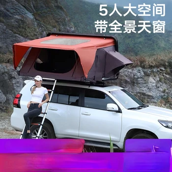 Автомобильная палатка Для самостоятельного передвижения по пересеченной местности, Лимузин, внедорожник, Автомобиль с двойной жесткой оболочкой, Импортная Автоматическая Палатка на крыше