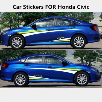 Автомобильные наклейки для Honda Civic 2016-2022 модификация внешнего оформления пользовательские спортивные наклейки аксессуары