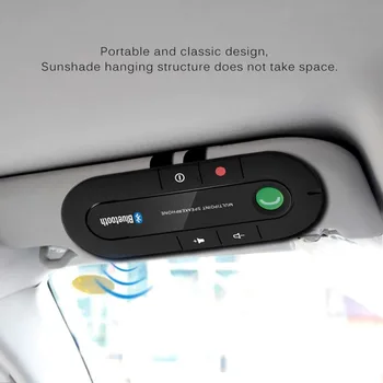 Автомобильный комплект беспроводной громкой связи Multipoint Speakerphone 4.1 + EDR, MP3-плеер для iPhone Android, прямая поставка