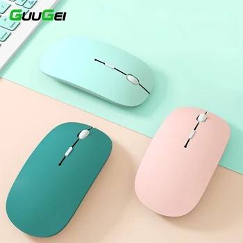 Беспроводная мышь GUUGEI Bluetooth, Бесшумная мышь для портативного компьютера, Мини-Ультратонкая Игровая мышь с однорежимным аккумулятором, бесшумные мыши