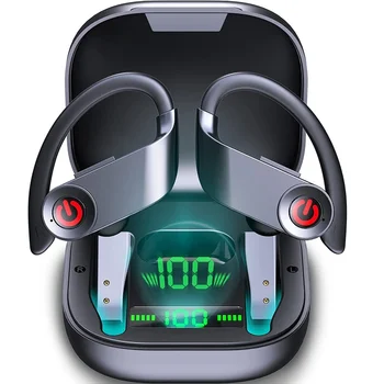 Беспроводные наушники Bluetooth 5.1, стереонаушники-вкладыши, спортивные наушники с шумоподавлением, наушники с микрофоном, гарнитура с глубокими басами для занятий спортом