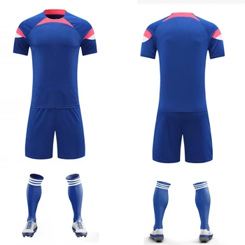 Быстросохнущие комплекты футболок мужской футбольной команды по индивидуальному заказу, детский футбольный комплект, спортивный костюм