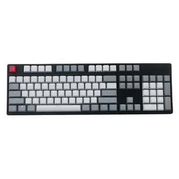 Винтажный Стиль OEM Профиль Толстые PBT-Колпачки с подсветкой RGB Keycaps Серый Белый Красный Микс ANSI 108 Клавиш для Механической клавиатуры Cherry MX
