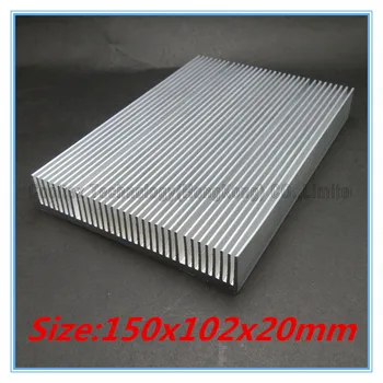 (Высокая мощность) Алюминиевый радиатор 150x102x20 мм для охлаждения светодиодных чипов