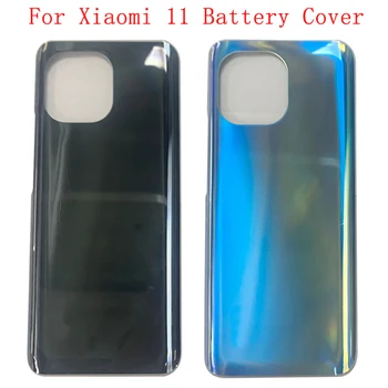 Высококачественная Крышка Батарейного Отсека Задняя Панель Задней двери Корпус Для Xiaomi Mi 11 Запасная Часть Батарейного Отсека