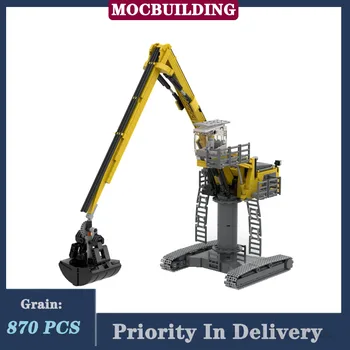 Городской экскаватор модель строительный блок сборка грузовик MOC Коллекция серия игрушка в подарок