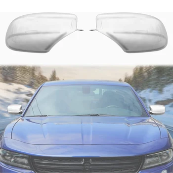Декоративная накладка на зеркало заднего вида для Dodge Charger 2010-2021 Chrysler 300C 2011-2021, Аксессуары из АБС-пластика белого цвета
