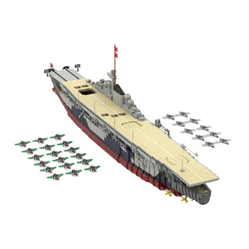 Демонстрационная модель корабля времен Второй мировой войны Германия Военный крейсер Graf Zeppelin Военный корабль Коллекция строительных блоков Игрушки для детских подарков