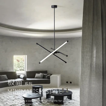 Дизайнерская люстра в минималистичном стиле для гостиной, креативное скандинавское геометрическое искусство, современный ресторан, кабинет, лампы для спальни
