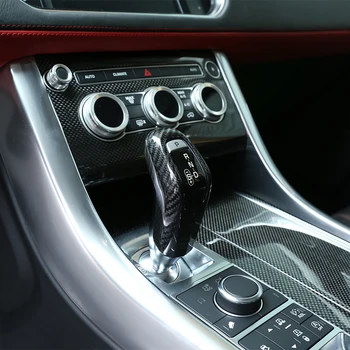 Для Land Rover Range Rover Sport RRS 2014-2017 Крышка Головки Переключения передач С Отделкой Из Настоящего Углеродного Волокна Для Jaguar E-PACE Автомобильные Аксессуары