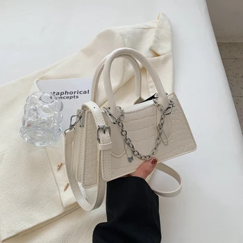 Женские маленькие квадратные сумки через плечо из искусственной кожи, классный женский клатч для девочек, кошелек и сумочки с рисунком крокодиловой кожи, женские сумки через плечо