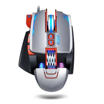 Игровая мышь V9, высококлассный игровой автомат, программирование цветных макросов, усовершенствованная проводная мышь, настольная мышь для плеера